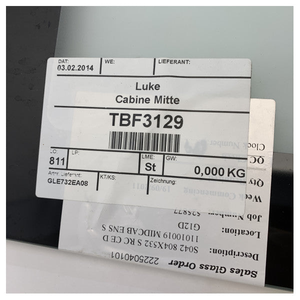 Painel de Janela de Vidro Marinho TBF3129 com Centro Fosco para Renovação de Barco ou Cabana 