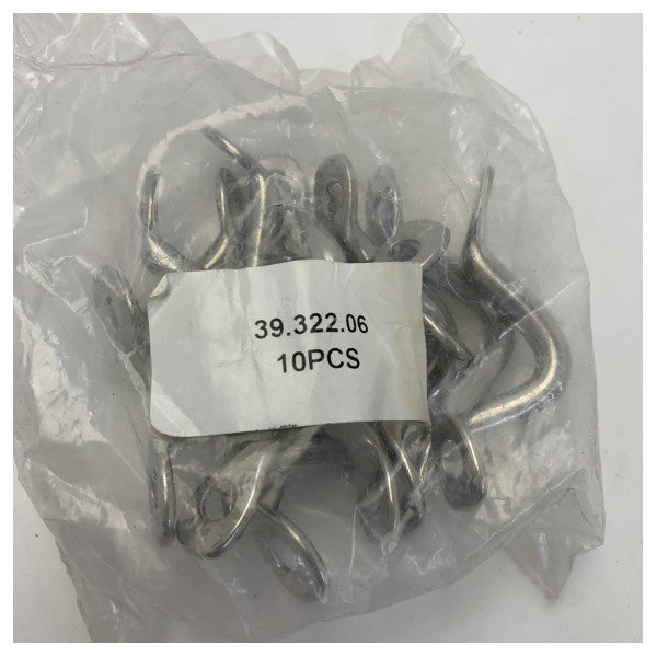 Osculati Ensemble de 10 crochets de couplage marins robustes - 39.322.06 