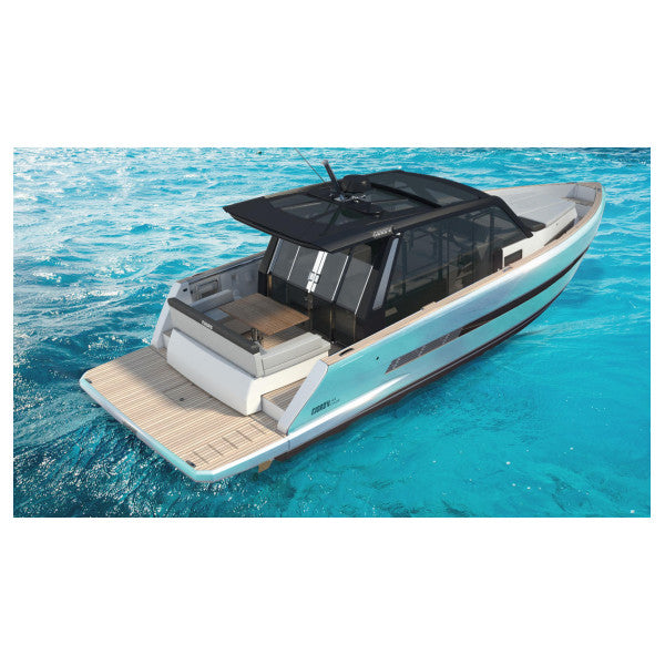 Πόρτα βεράντας από ανοξείδωτο χάλυβα Resnic Fjord με καμπύλη συρόμενη κατασκευή και γυαλί - TBF0559 