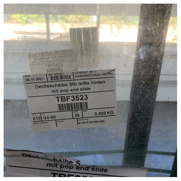 Hanse Yachts Pop og Slide glas skydedør side montering - TBF3523 