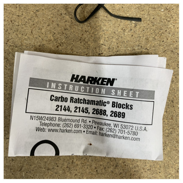 Harken 57 mm Flip-flop ratchamatic blok with cleat - H2145