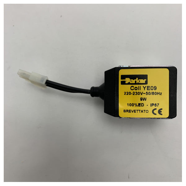 Bobina solenoide à prova de água de 230 V de alta qualidade da Parker para aplicações marítimas e de desportos aquáticos