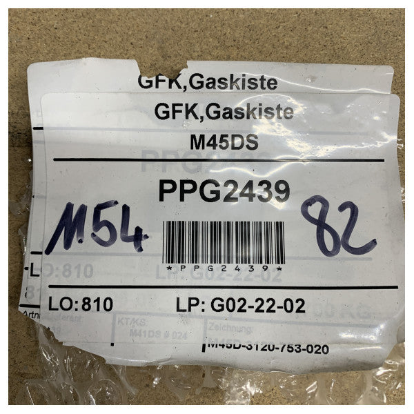 Gasbin de fibra de vidrio recubierto de blanco de Moody 45 DeckSaloon - PPG2439 