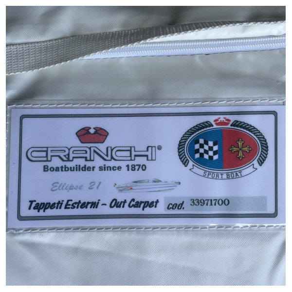 Cranci Ellipse 21 tapis de cockpit bleu d'origine - 33971700