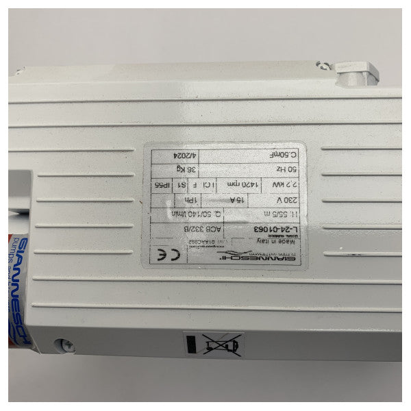 Gianneschi ACB 332/B pompa multistadio autoadescante per pozzi 230V 50HZ 2,2KW