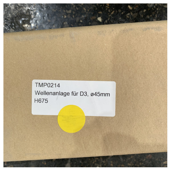 GRP propellaksystem med D45 mm rustfritt stålaksling - Tetninger og lagre - TMP0214 