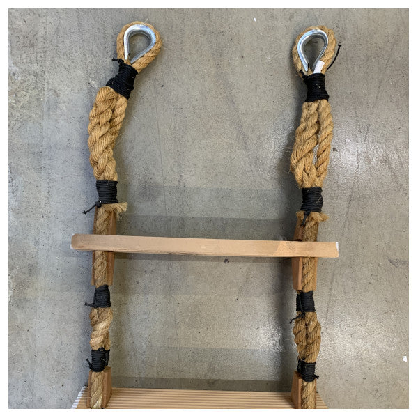 Biscaya Pilot Ladder - Kestävät merenkulun tikkaat, joissa on liukastumista estävät puiset tikkaat laivoille ja veneille.