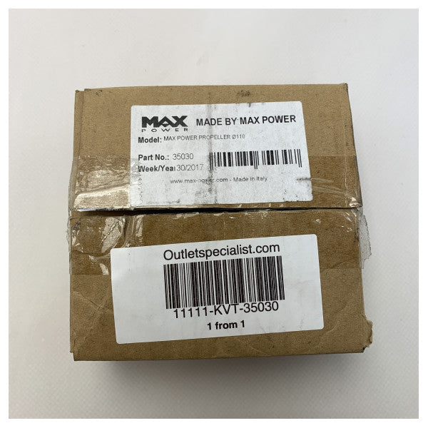 Max Power 35030 Ø110 mm 2-Blade Bowesthrester Ersatzpropeller