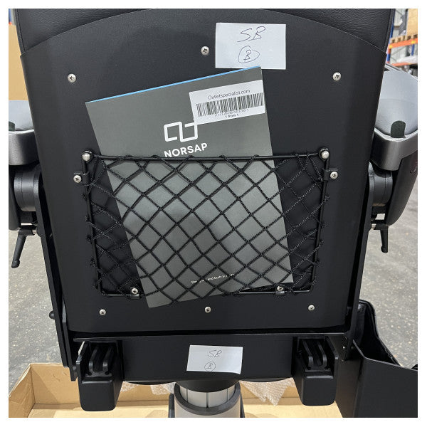 Norsap NS1700 Pilot Koltuğu Sabit Koltuk Desteği Siyah Deri 