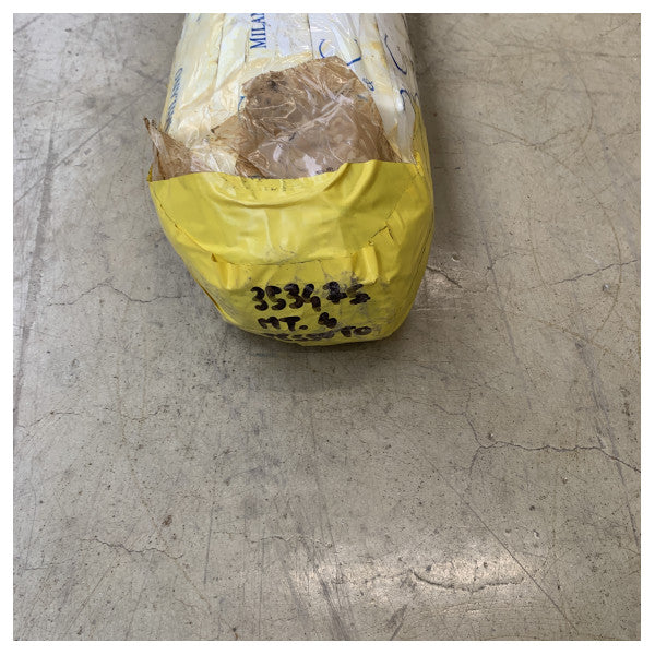 C and C Milano Castellino Twill Mache White Green 100% Linen 161572 - 4M 