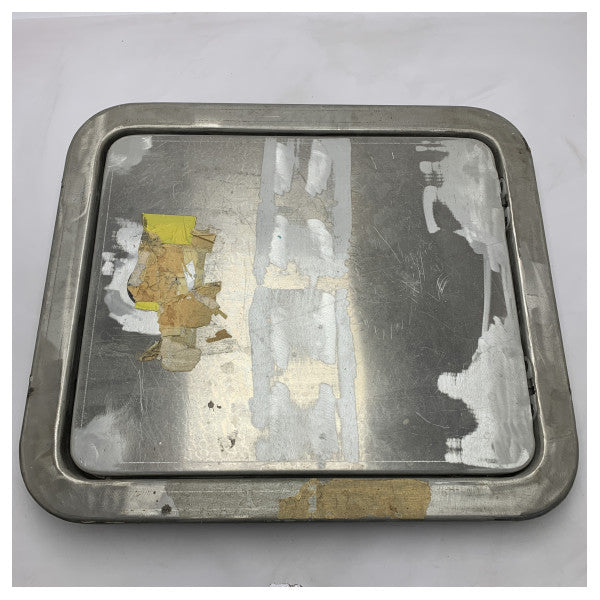 Trappe d'ouverture marine en acier inoxydable 650x550mm avec serrure - Panneau d'accès durable et résistant à la corrosion pour bateaux et navires