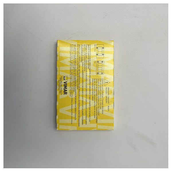 Vimar Eikon Classic 4M Metal Cover Plate Matt Anthracite - Plaque frontale durable pour interrupteur et prise de courant de qualité marine