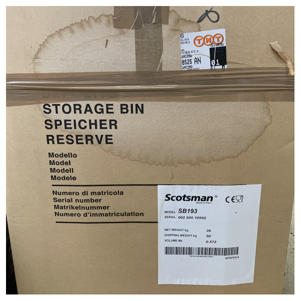 Scotsman SB193 129 KG ice holding tank