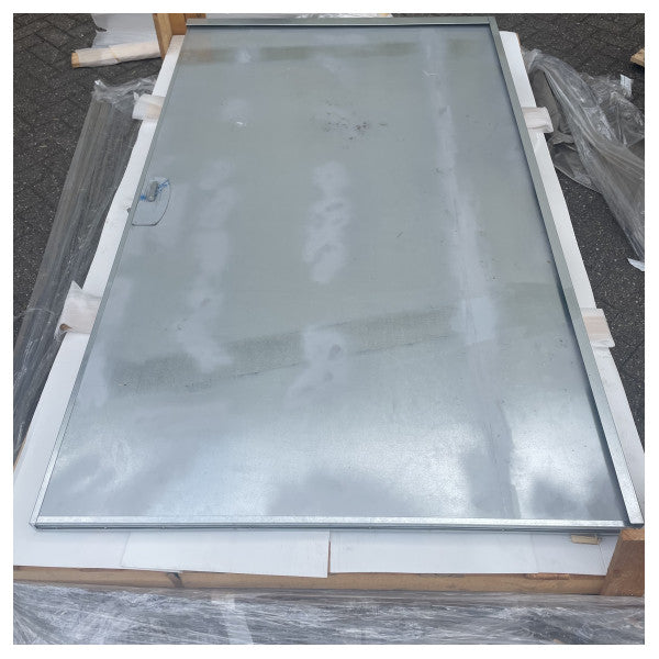 Плъзгаща се врата от неръждаема стомана с електрическа щора 24V H2150 x W1270 mm