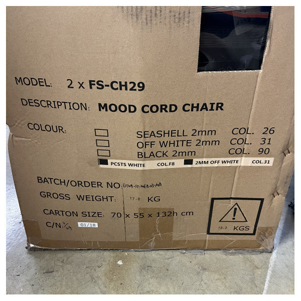 Manutti Mood FS-CH29-F8-31 off white dining chair