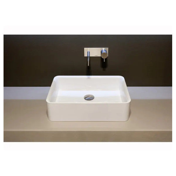 Antonio Lupi Servoretto50 rectangular washbasin Ceramilux 50 x 38 x 13