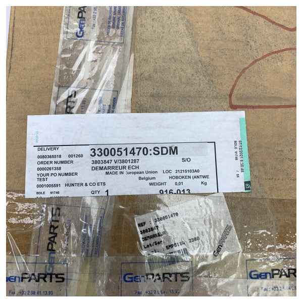 Volvo Penta 3803847 motorstartmotor 24V