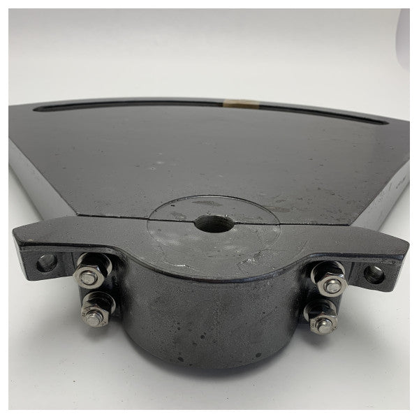 Svartlackerad metallkvadrant av marin kvalitet, 380 mm, för hållbar nautisk navigering och positionering