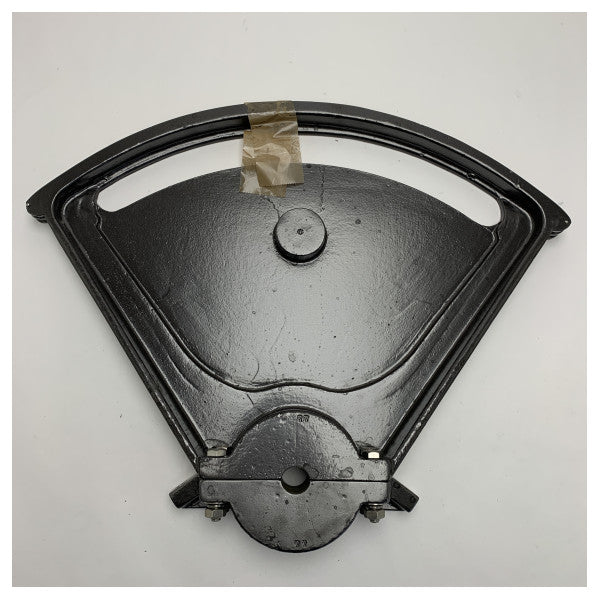 Svartlackerad metallkvadrant av marin kvalitet, 380 mm, för hållbar nautisk navigering och positionering