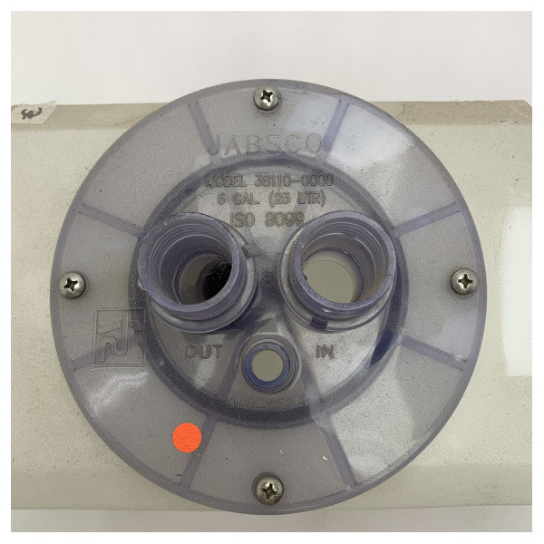 Jabsco 23L mustan veden säiliö valkoinen - 38110-0000