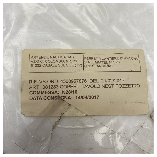 Custom Line Navetta N28 Nest housse de table de cockpit blanche - 381283