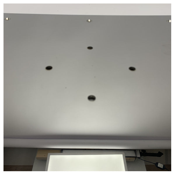 Piastra di montaggio ATEP in acciaio inox 400 x 400 x 8 mm per base tavolo elettrico fly - 382578