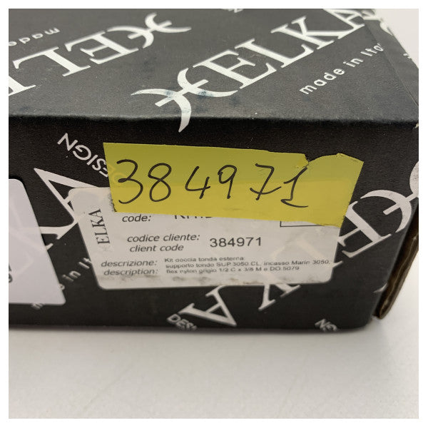 Elka DO.5079 kit de douchette à obturation ronde en laiton chromé