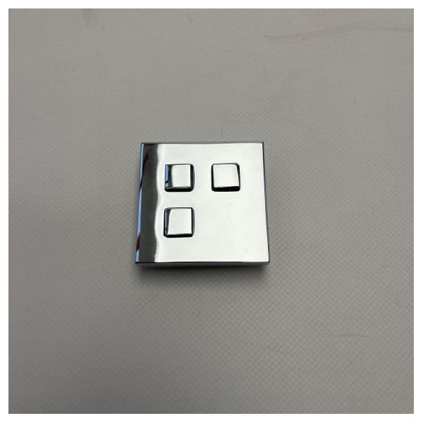 Plaque de montage marine en acier inoxydable 3P 60x60mm pour des connexions électriques durables