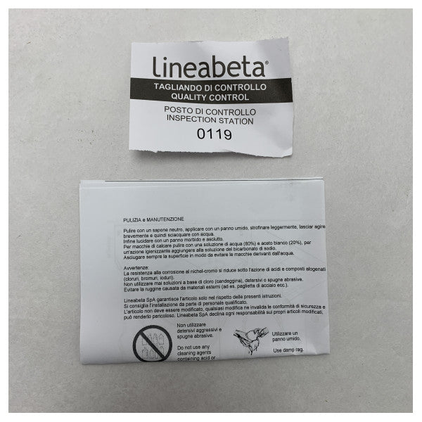 Lineabeta SKUARA 52808.29 Support marin chromé pour support 80mm - 52808.29
