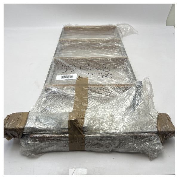 Драбина для екіпажу Riva Rival 56 5-ступінчаста з нержавіючої сталі 1000 х 400 мм з тиковими сходинками - 391928