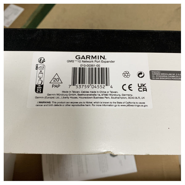 Garmin GMS 10 Ekspander portów sieciowych morskich dla plotterów i urządzeń morskich - 010-00351-00 