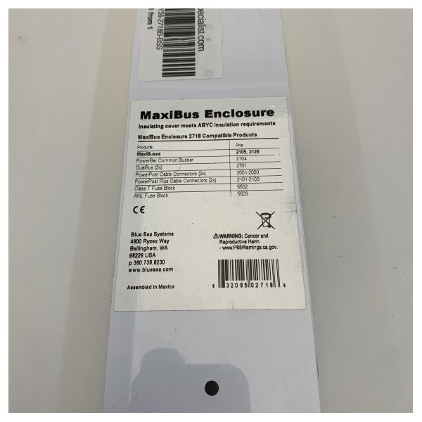 Διαφανής προστατευτική θήκη MaxiBus Blue Sea 2718B-BSS 