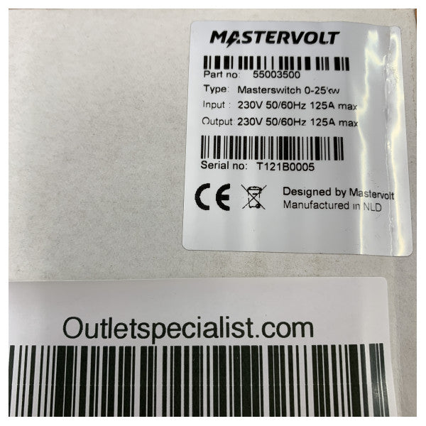 Mastervolt Master Switch Автоматичний перемикач передач 230V 125A для човнів та яхт - 55003500 