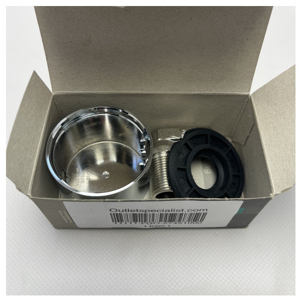 Hansgrohe Axor Starck Curved Shower Connector 27451000 - Durable Chrome-Plated Brass Marine Shower Fitting for Boats and Yachts