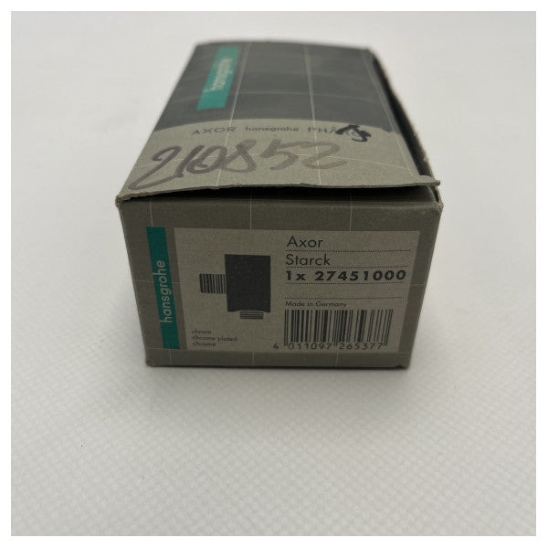 Hansgrohe Axor Starck Curved Shower Connector 27451000 - Durable Chrome-Plated Brass Marine Shower Fitting for Boats and Yachts