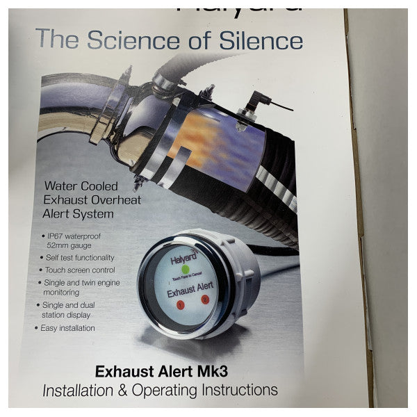 Système d'alarme de surchauffe d'échappement double Halyard (pour 2 moteurs) - H021252 