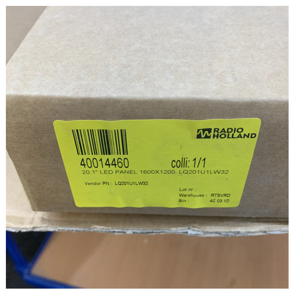 Sharp 20.1 Inch LED LCD Panel 1600x1200 High-Resolution Maritime Display - LQ201U1LW32 