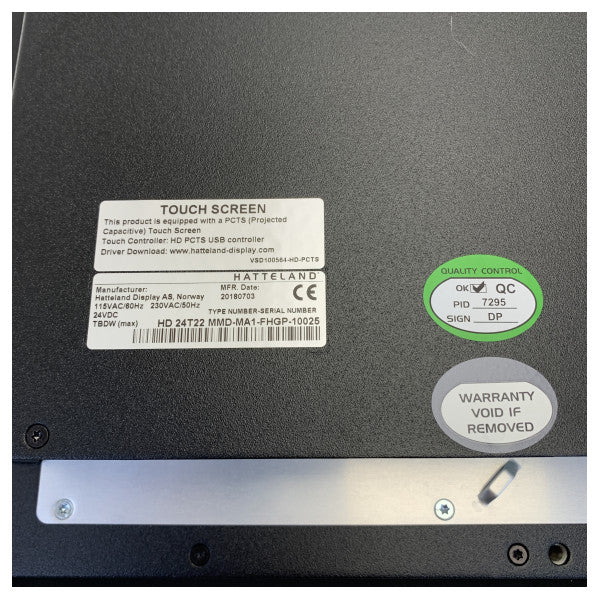 MTU Hatteland 24 بوصة زجاجية جسر وحدة التحكم في المحرك - X00E50211827 