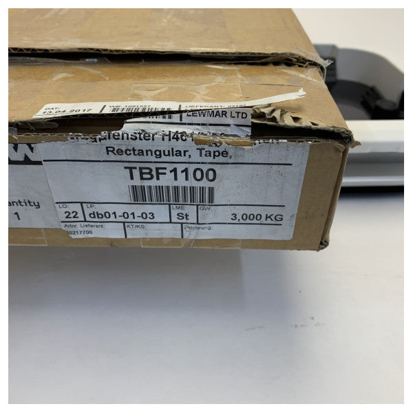 Portello apribile in alluminio Lewmar con copertura - 30217700 