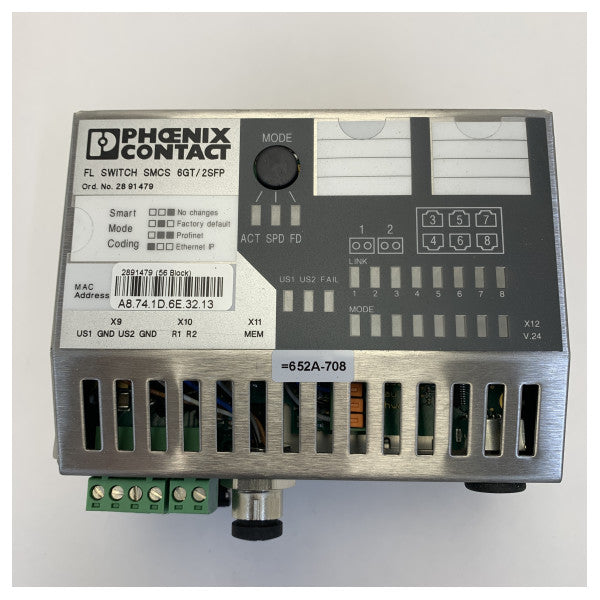 Commutateur réseau MTU X00E50210682 pour câble à fibre optique - SMCS 6GT/2SFP 