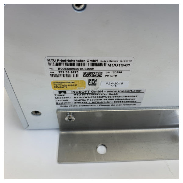 MTU Merimoottorin ohjausyksikkö MCU13-01 - B00E50205612 