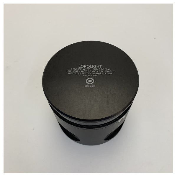 Lopolight 200-012-PRO 360 asteen merimerkki navigaatiovalo valkoinen LED veneille, joiden pituus on enintään 50m 