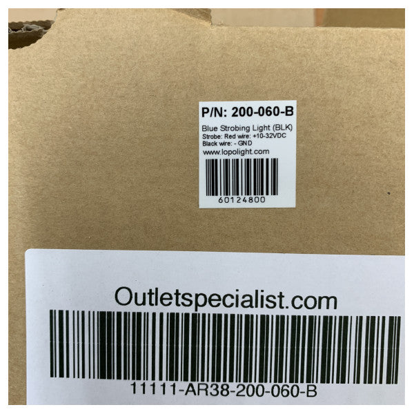 Lopolight 360 asteen sininen strobovalon navigointivalo musta 200-060-B kaksinkertainen vilkkuminen 