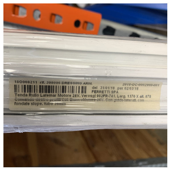 Elektryczny system markizy morskiej do obudowy 1370 x 878 mm 24V - 982FR-741