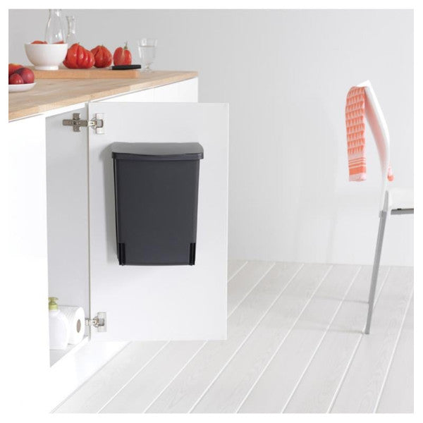 Brabantia built in afvalemmer zwart 10 liter - 39 52 46