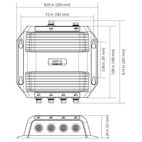 Navico NEP-2 ethernet network expansion hub - 000-10029-001