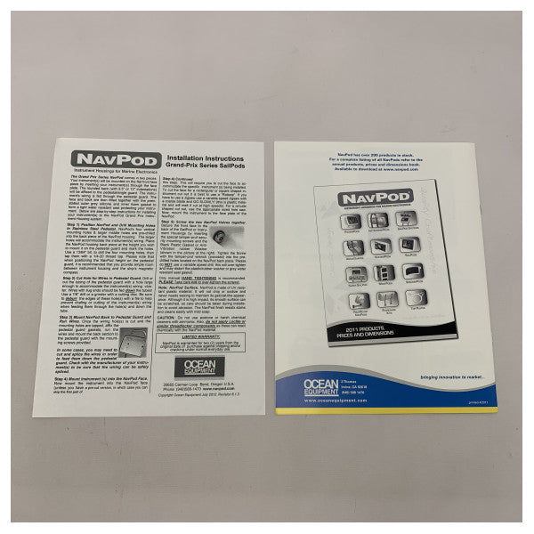 Scanstrut gp2070 de 12 pouces de large navpod non coupé