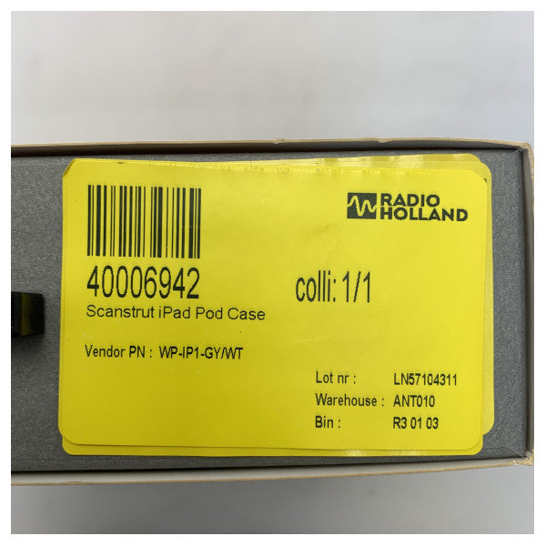 SCANSTRU IPAD 1 Black-WP-IP1-Gy / WT, étui iPad 1 étanche.