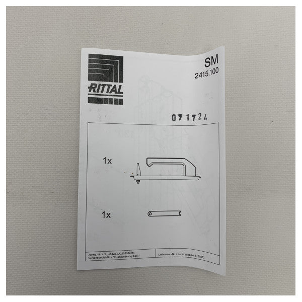 TS | ES kapılar için Rittal montaj | taşıma kolu