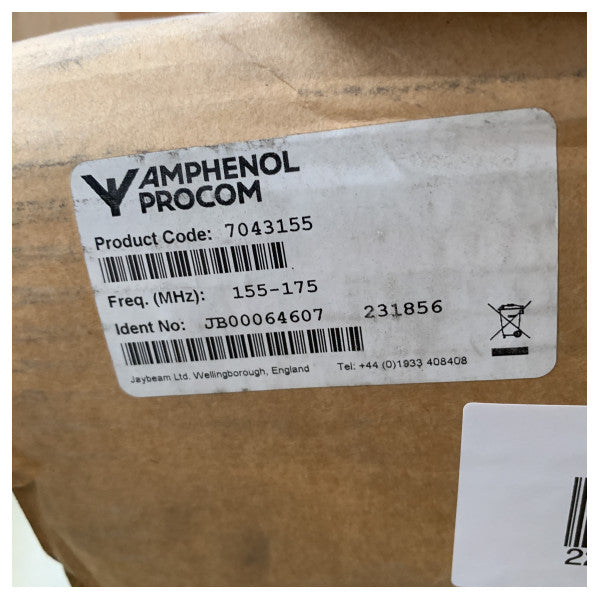 Antena de anfenol Procom Yagi para comunicación de banda ancha 155-175 MHz - 7043155